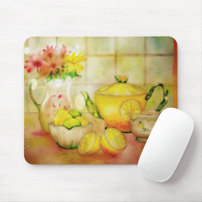 Mousepad Chá com limão (Com mouse)