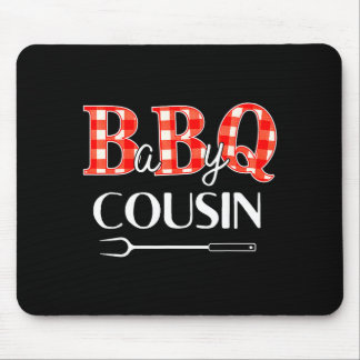 Mousepad Chá de bebê prima churrasco festa fofo família com