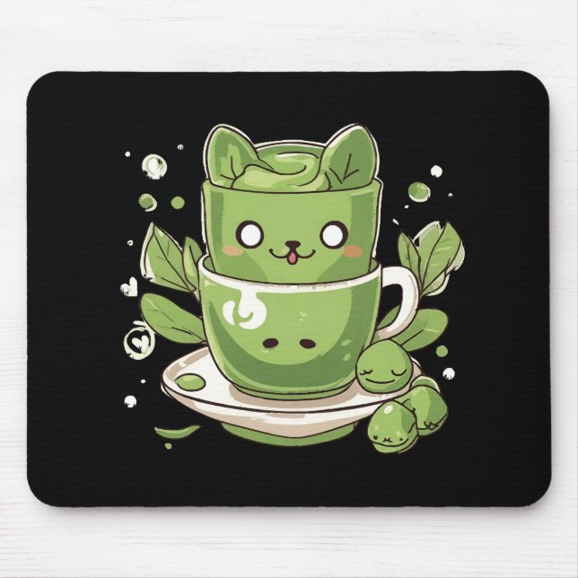 Mousepad chá verde matcha (Frente)
