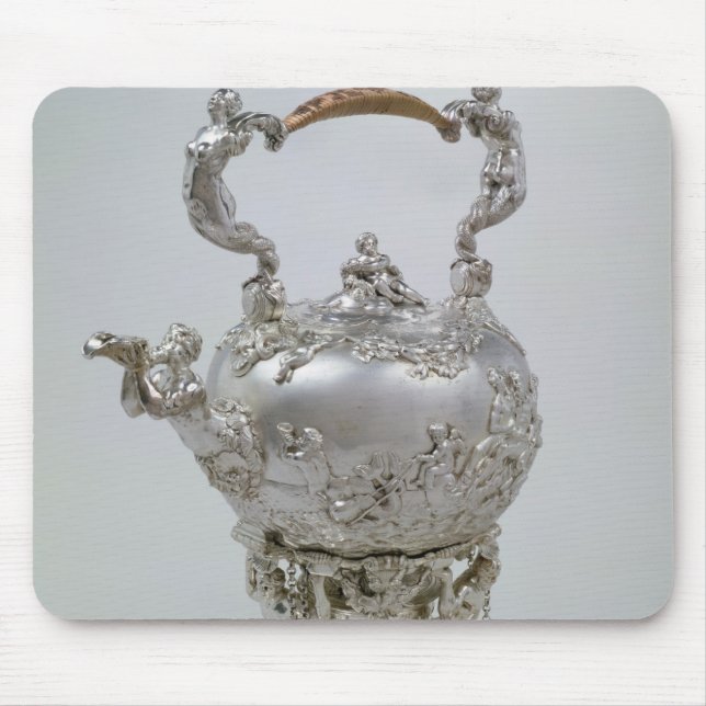 Mousepad Chaleira de chá e suporte por C.Kandler, Londres, (Frente)