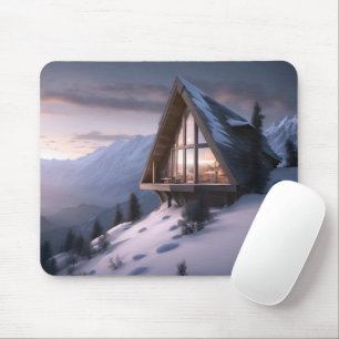 Mousepad Chalet De Montanha A No Inverno