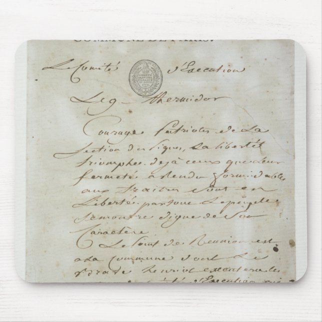 Mousepad Chamada de Maximiliano de Robespierre (Frente)