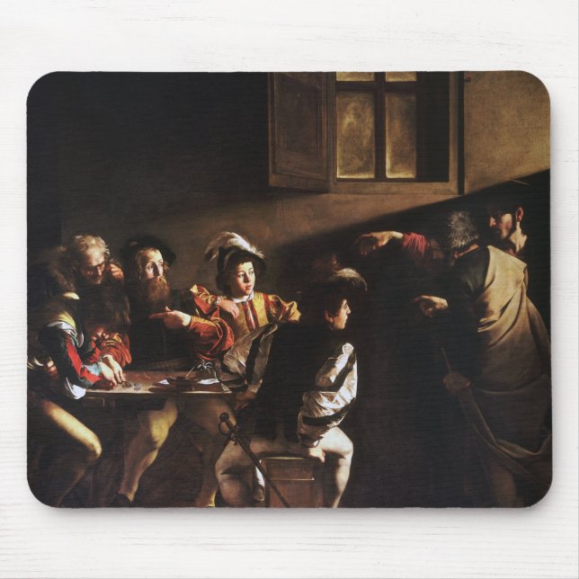 Mousepad Chamada Do Santo Matthew Por Caravaggio (Frente)