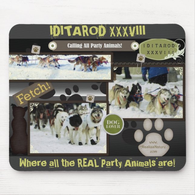 Mousepad Chamando todos os animais de festa! (Frente)
