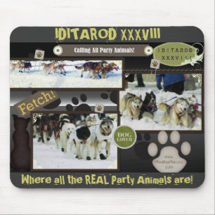 Mousepad Chamando todos os animais de partido!