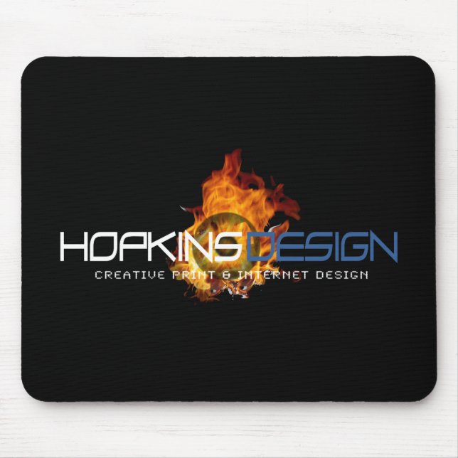 Mousepad Chamas do logotipo de HD (Frente)