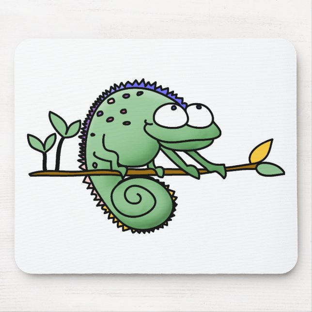 Mousepad Chameleon Cute Funny (Frente)