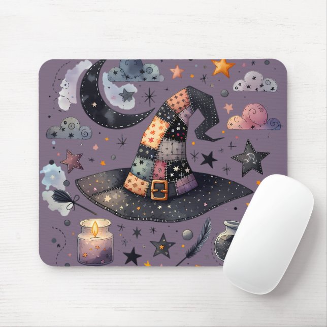 Mousepad Chapéu das Bruxas e Magia Celestial (Com mouse)