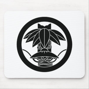 Mousepad Chapéu de bambu e junco em círculo