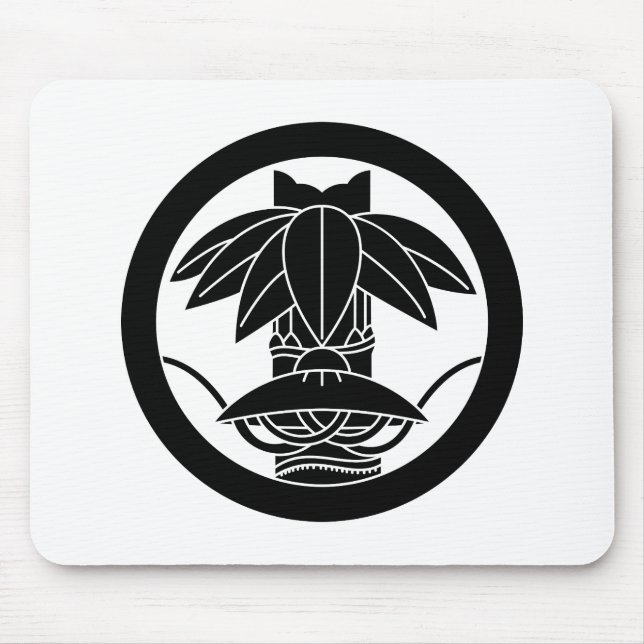 Mousepad Chapéu de bambu e junco em círculo (Frente)