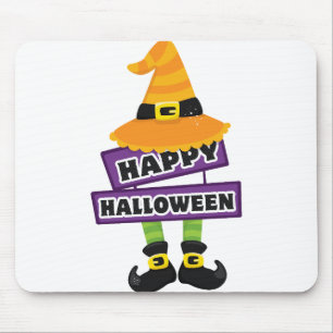 Mousepad Chapéu de Bruxas e Feet Halloween