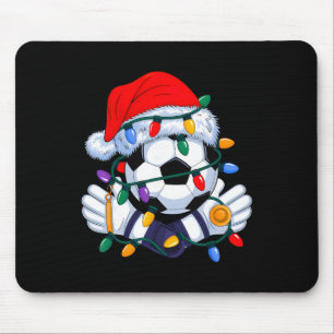 Mousepad Chapéu Esportivo de Natal de Futebol para Homens e