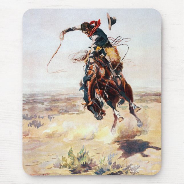 Mousepad Charles Marion Russell um Hoss mau (Frente)
