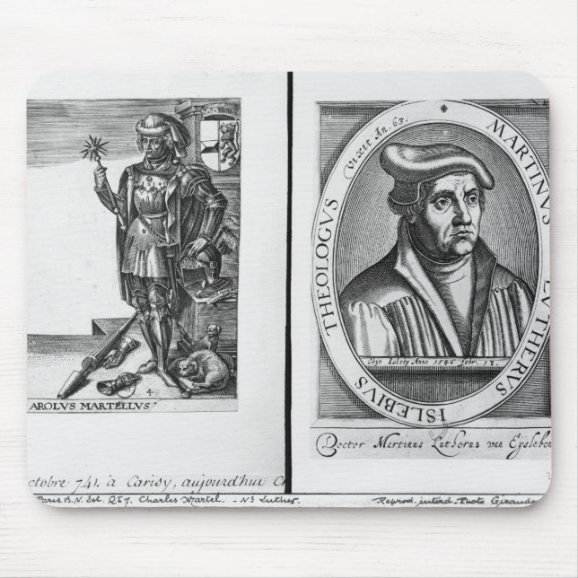 Mousepad Charles Martel e Martin Luther (Frente)