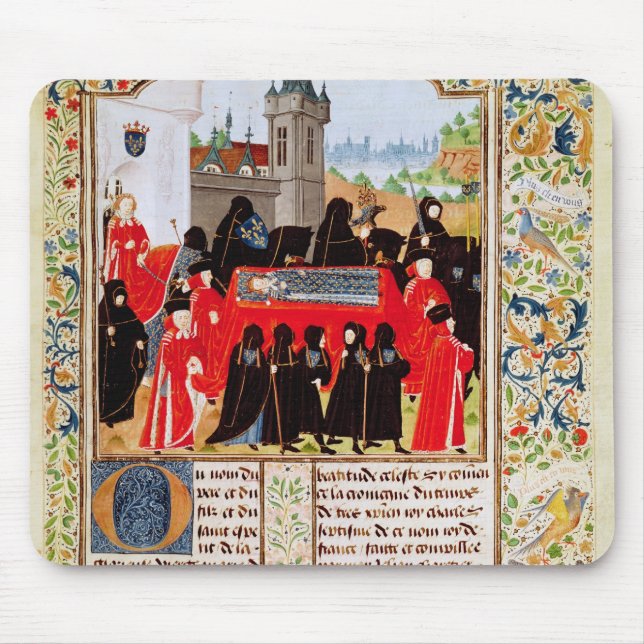 Mousepad Charles VI do funeral de France (Frente)