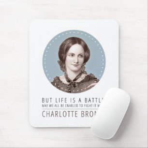 Mousepad Charlotte Bronte Retrato e Cotação