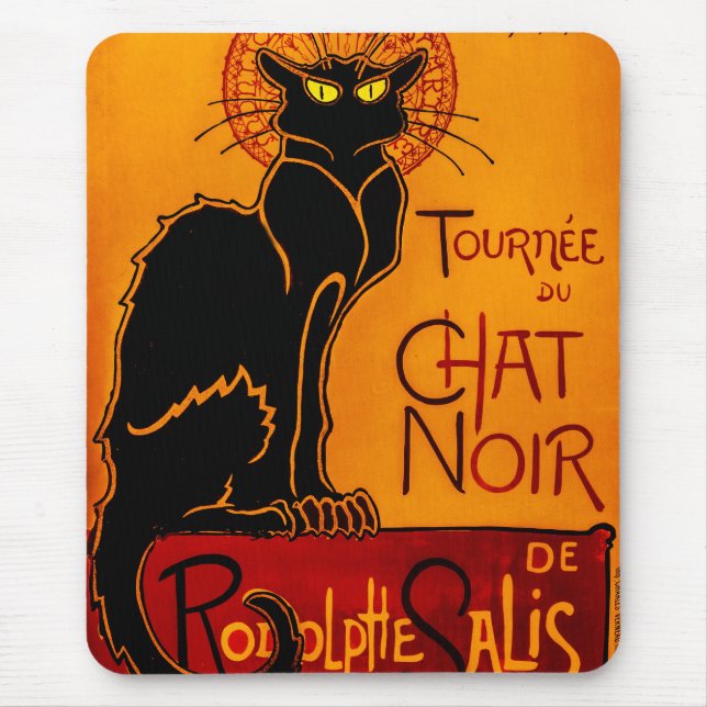 Mousepad Chat Noir - Gato Preto (Frente)