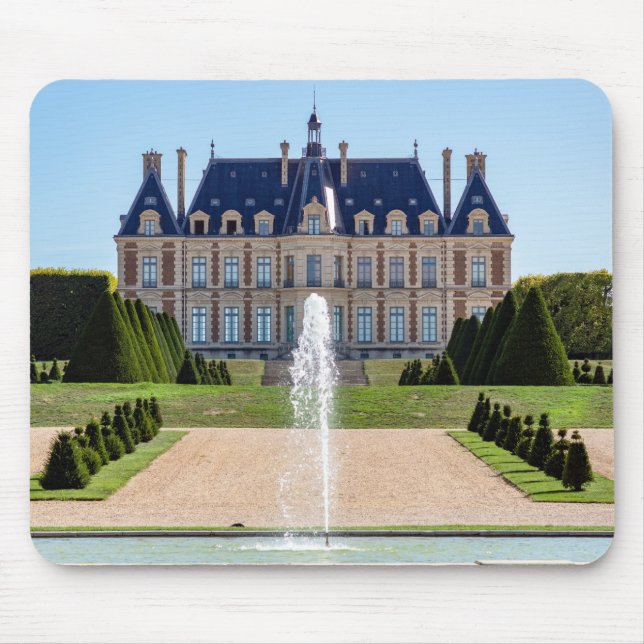 Mousepad Chateau e Parc de Sceaux no Verão - França (Frente)