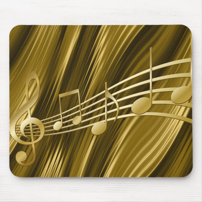 Mousepad chave de violino de ouro (Frente)