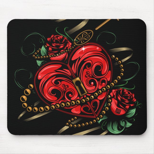 Mousepad Chave do Meu Coração (Frente)