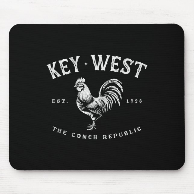 Mousepad Chave Engraçada Galinha do Rooster Ocidental Suspe (Frente)