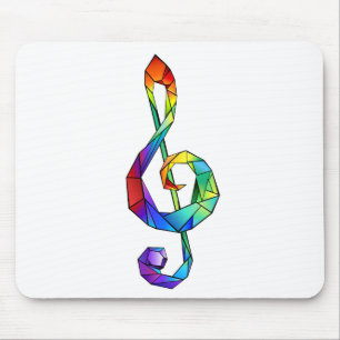 Mousepad Chave Musical do Arco-Íris