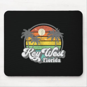 Mousepad Chaves de Key West na Flórida Retro 70's Férias na