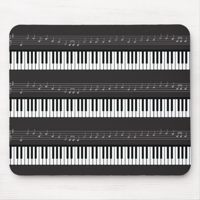 Mousepad Chaves do teclado ou do piano dos funcionarios das (Frente)