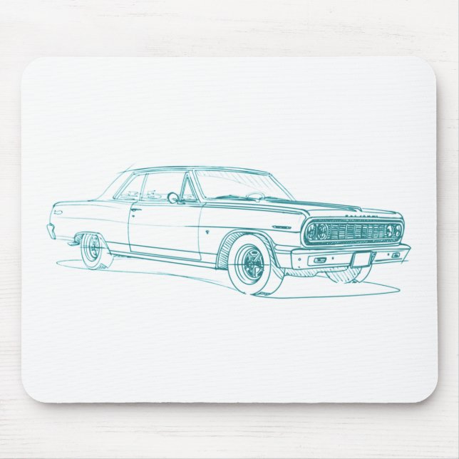 Mousepad Che Chevelle 1964 SS (Frente)