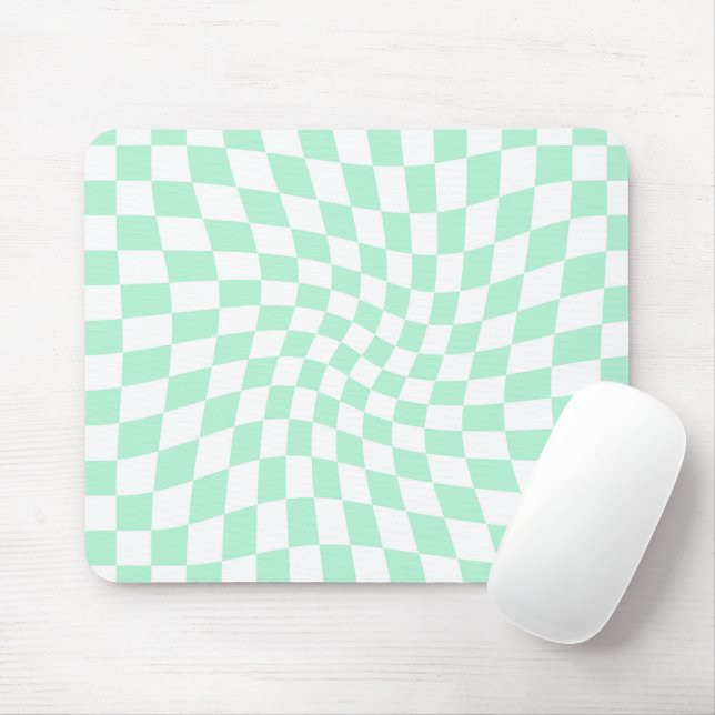 Mousepad Checkboard com Dobra Retro Coletor Verde Checkings (Com mouse)