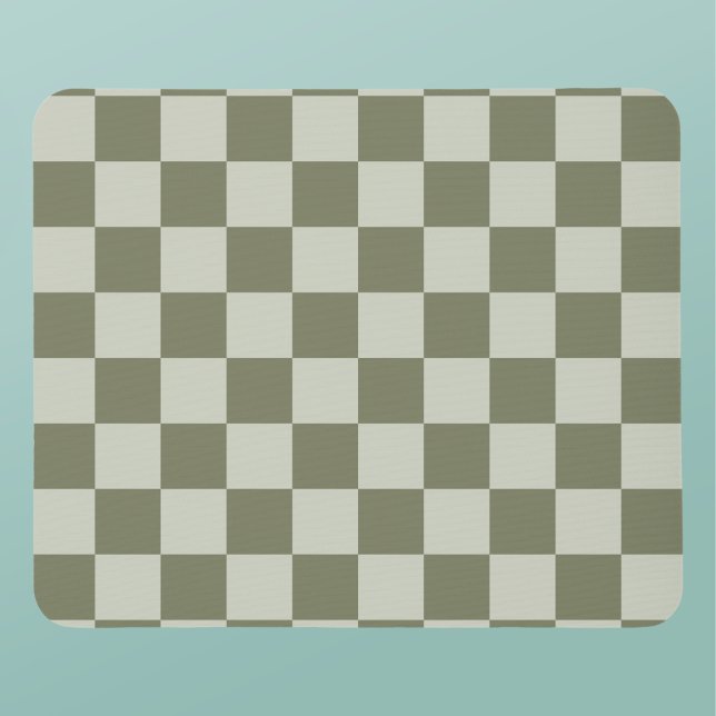 Mousepad Checkerboard verde de sábado (Criador carregado)