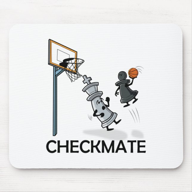 Mousepad Checkmat Do Chess Player Chessboxe E Do Sketll Lov (Frente)