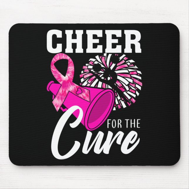 Mousepad Cheer Para A Mês de consciência do câncer de mama  (Frente)