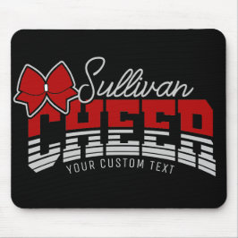 Mousepad Cheerleader de atleta da Escola de NOME ADD da Equ