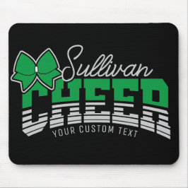 Mousepad Cheerleader de atleta da Escola de NOME ADD da Equ