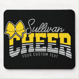 Mousepad Cheerleader de atleta da Escola de NOME ADD da Equ