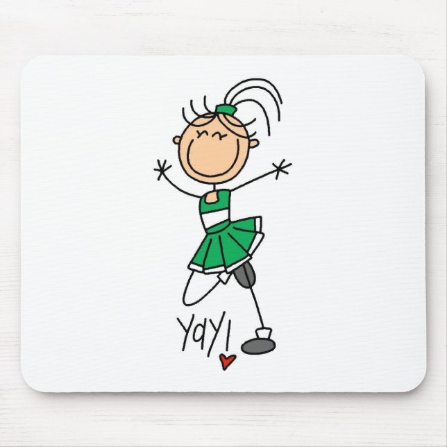 Mousepad Cheerleader Verde (Frente)