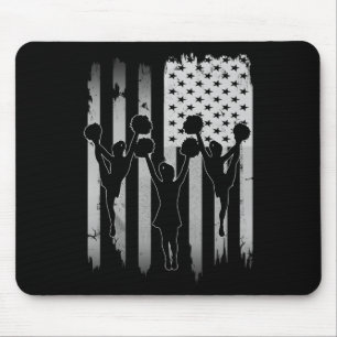 Mousepad Cheerleaders EUA Bandeira Americana 4 De Julho Pre