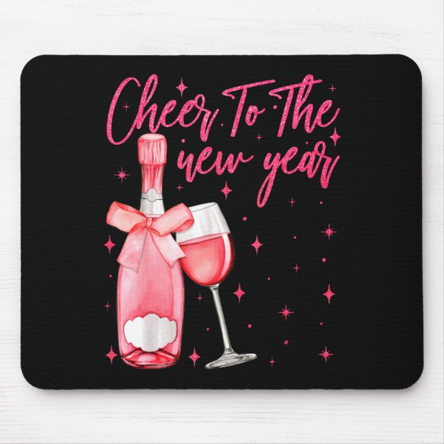Mousepad Cheers To The New Year 2026 Champagne New Years Ev (Frente)