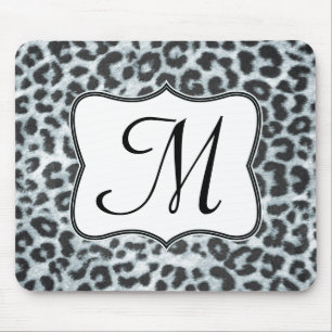 Mousepad Cheetah Spot Monograma Animal Monograma Pad Inicia