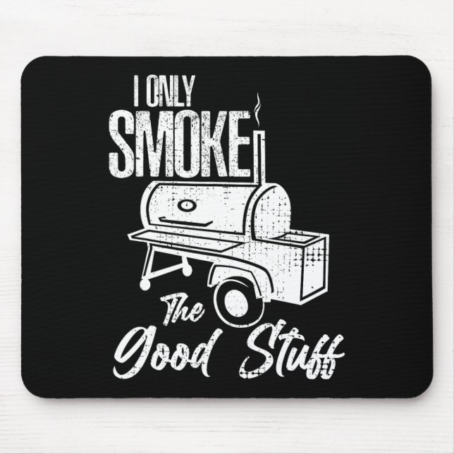 Mousepad Chef Açougueiro Cozinha Churrasco Fumaça Vaca Carn (Frente)