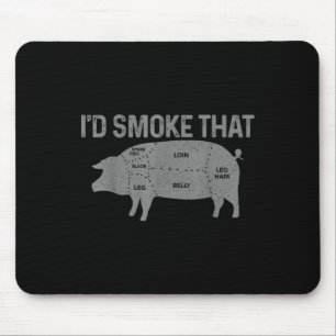 Mousepad Chef Butcher Churrasco Id Fumar Esse Porco Engraça
