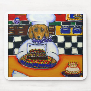 Mousepad Chef Dachshund