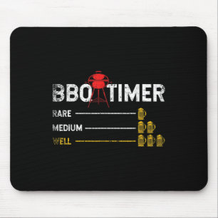 Mousepad Chef De Churrasco Engraçado Fumado De Carne Fumada