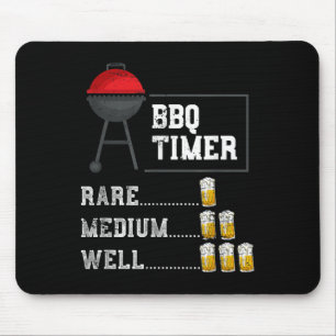 Mousepad Chef Engraçado Carne Fumada Carne Fumada Cerveja B