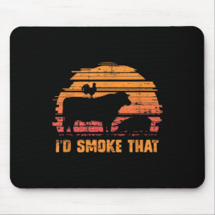 Mousepad Chef Engraçado De Churrasco Fumou Aquele Barbecue