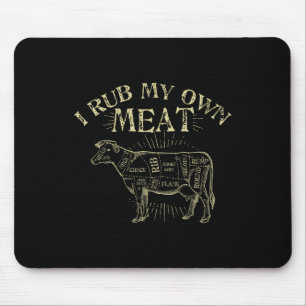 Mousepad Chef Engraçado de Churrasco Tee... eu esfrego minh