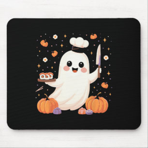 Mousepad Chef Fantasma Com Dia de as Bruxas engraçado Sushi