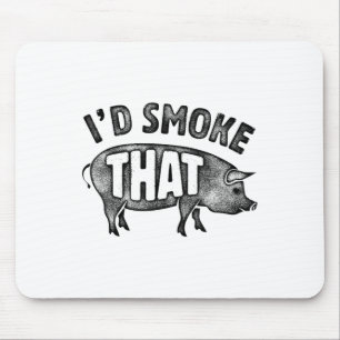Mousepad Chef Fumava Aquele Churrasco De Porco Churrasco Ho