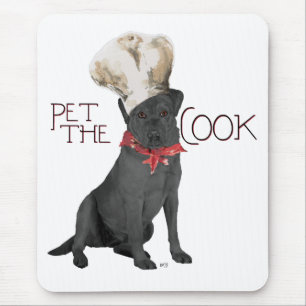 Mousepad Chef Labrador Retriever Preto